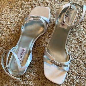 Dyeables White Satin Shoes